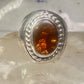 Fire Agate ring Navajo band size 8.50 sterling silver women men