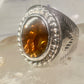 Fire Agate ring Navajo band size 8.50 sterling silver women men