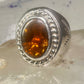 Fire Agate ring Navajo band size 8.50 sterling silver women men
