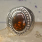 Fire Agate ring Navajo band size 8.50 sterling silver women men
