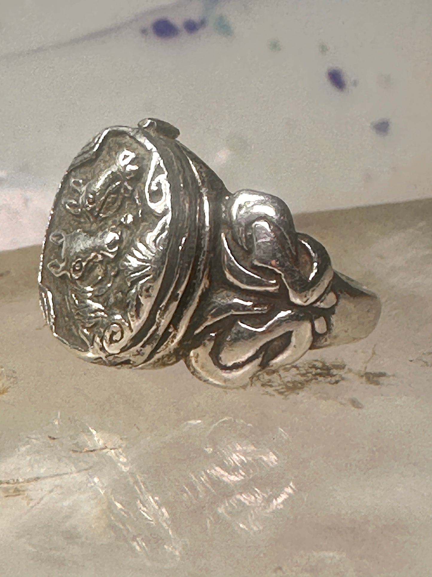 Horse ring Poison horses band size 5.75 cowgirl sterling silver women