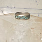 Zuni ring turquoise wedding band size 11.25 sterling silver women men