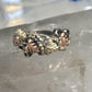 Black Hills Gold ring Leaves band size 6 sterling silver women girls