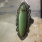 Navajo ring long turquoise size 7 sterling silver women
