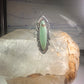 Navajo ring long turquoise size 7 sterling silver women