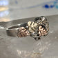 Black Hills Gold ring Leaves band size 6 sterling silver women girls