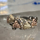 Black Hills Gold ring Leaves band size 6 sterling silver women girls