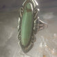 Navajo ring long turquoise size 7 sterling silver women