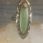 Navajo ring long turquoise size 7 sterling silver women