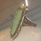 Navajo ring long turquoise size 7 sterling silver women