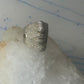 Sonia Bitton ring face band CZ size 8.50 sterling silver women