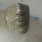 Sonia Bitton ring face band CZ size 8.50 sterling silver women