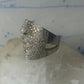 Sonia Bitton ring face band CZ size 8.50 sterling silver women