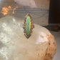 Navajo ring long turquoise size 8.25 sterling silver women