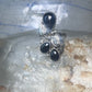 Vintage onyx ring Navajo size 5.5 feathers leaves Sterling silver women