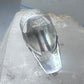 Vintage onyx ring Long Southwestern size 6.75 Sterling silver women