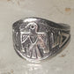 Phoenix ring Thunderbird WM  band size 4.75 sterling silver women girls pinky
