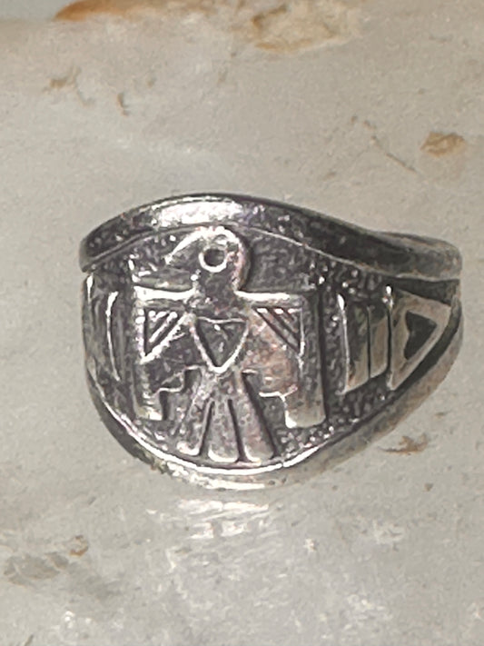 Phoenix ring Thunderbird WM  band size 4.75 sterling silver women girls pinky