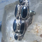 Vintage onyx ring Long Southwestern size 6.75 Sterling silver women