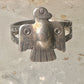 Phoenix ring Thunderbird Navajo band size 7.5 sterling silver women girls pinky