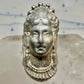 Vintage lady face ring size 6.25 sterling silver women