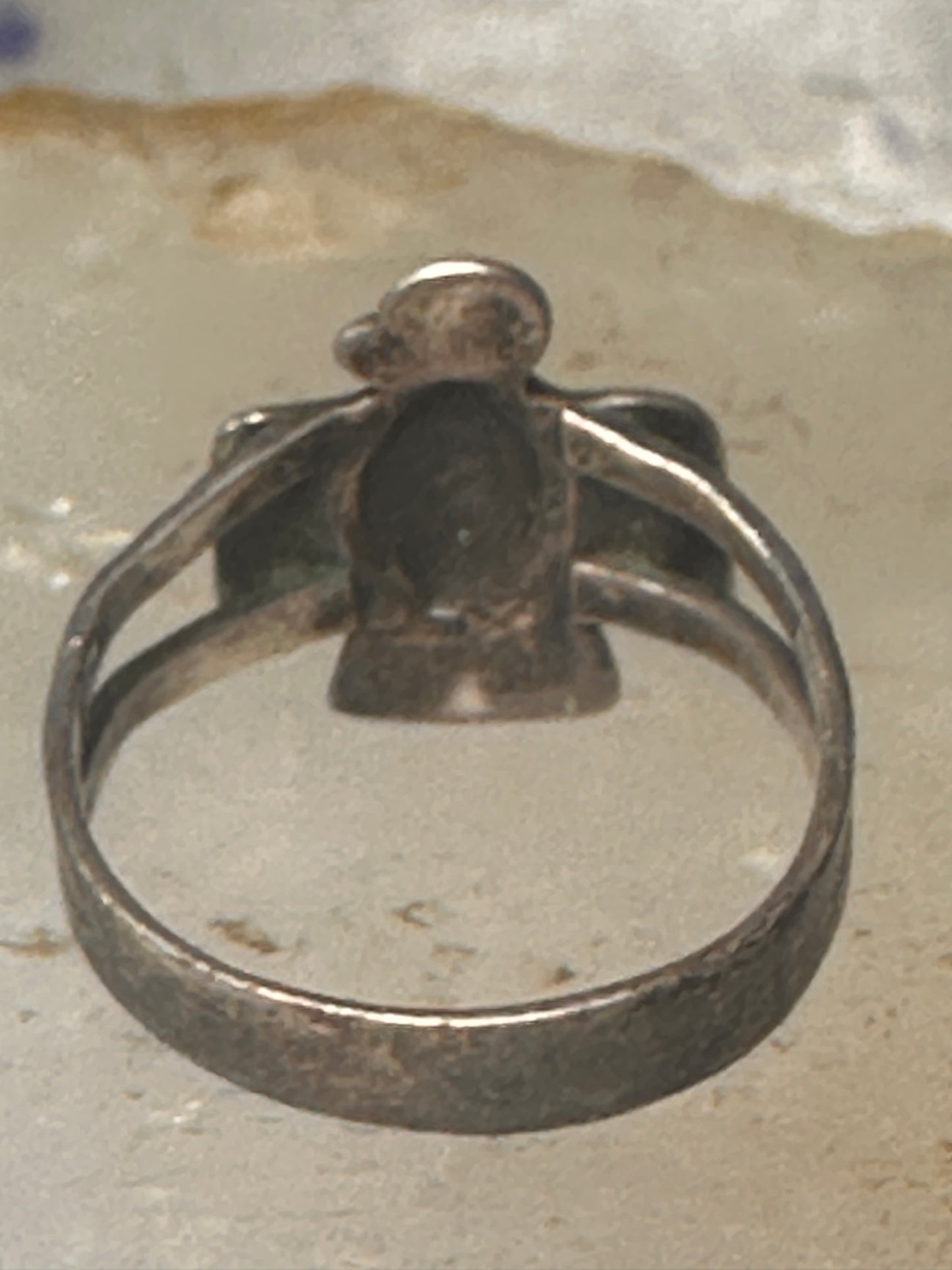 Phoenix ring Thunderbird Navajo band size 7.5 sterling silver women girls pinky
