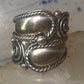 Vintage ring Cigar band Mexico spiral rope design size 6.25 Sterling silver women girls