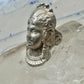 Vintage lady face ring size 6.25 sterling silver women