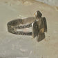 Phoenix ring Thunderbird Navajo band size 7.5 sterling silver women girls pinky