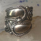 Vintage ring Cigar band Mexico spiral rope design size 6.25 Sterling silver women girls