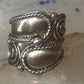 Vintage ring Cigar band Mexico spiral rope design size 6.25 Sterling silver women girls