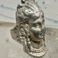 Vintage lady face ring size 6.25 sterling silver women