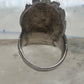 Vintage lady face ring size 6.25 sterling silver women