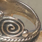 Vintage ring Cigar band Mexico spiral rope design size 6.25 Sterling silver women girls