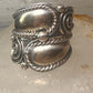 Vintage ring Cigar band Mexico spiral rope design size 6.25 Sterling silver women girls