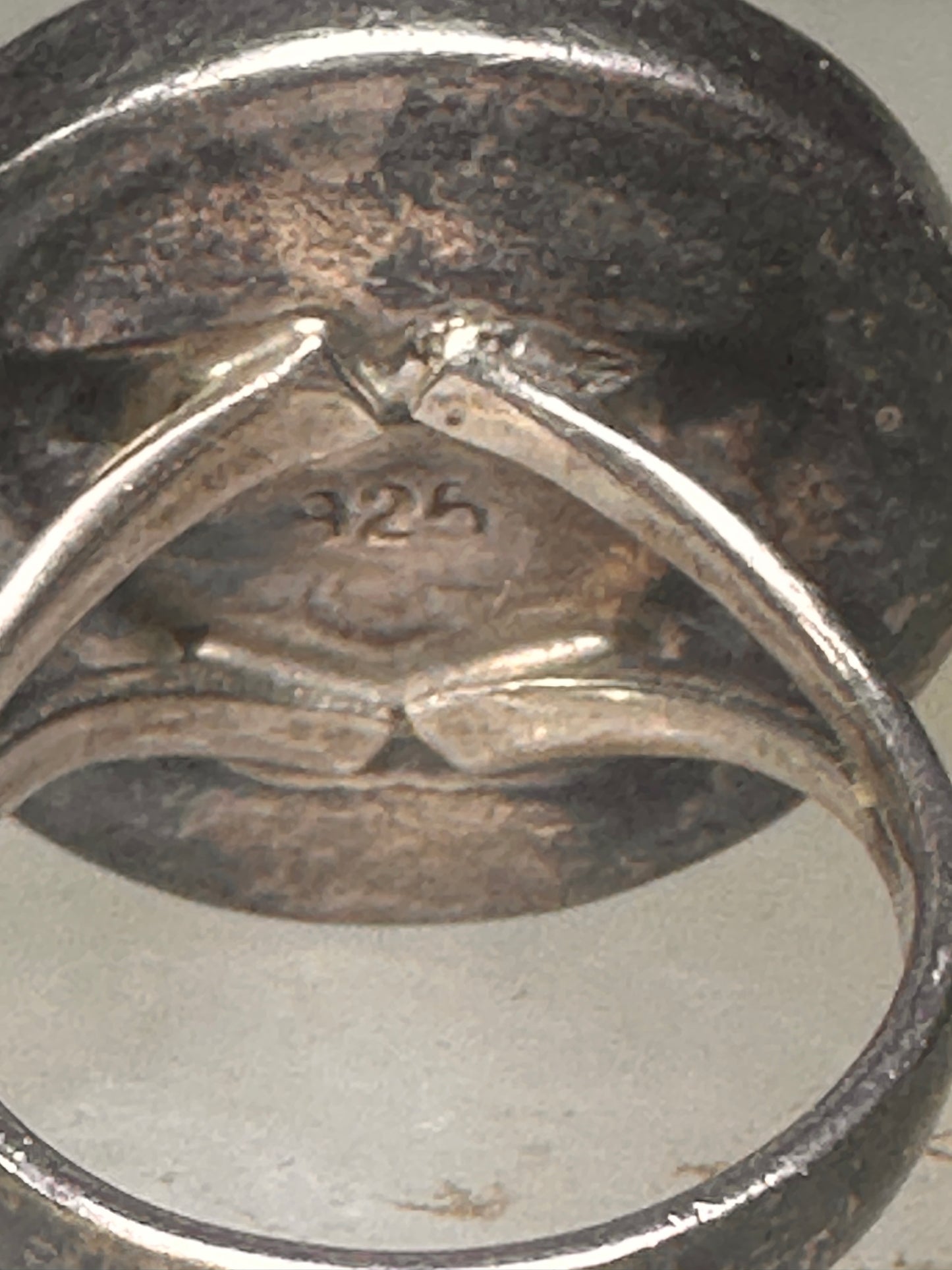 Vintage Shell ring snail band size 5.2 sterling silver women girls pinky