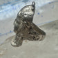 Vintage lady face ring size 6.25 sterling silver women