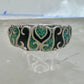 Vintage turquoise chip ring Mexico band size 6.25 sterling silver women