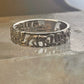Horse ring wagon Pioneers southwest size 8 sterling silver women men