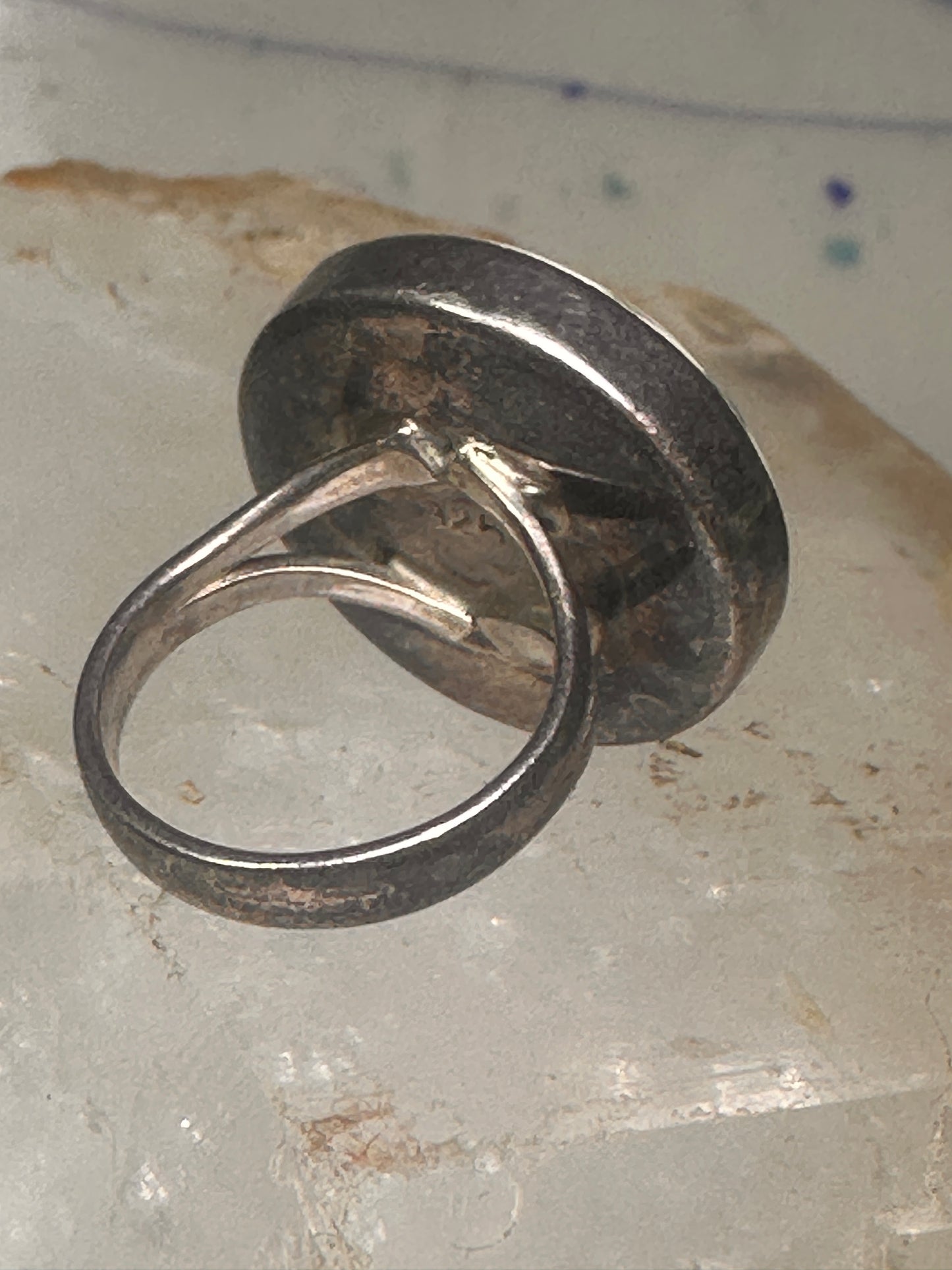 Vintage Shell ring snail band size 5.2 sterling silver women girls pinky