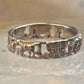 Horse ring wagon Pioneers southwest size 8 sterling silver women men
