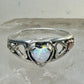 Black Hills Gold ring heart love Valentine size 5.75 sterling silver 12K women