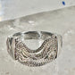 Harley Davidson ring biker chain pinky band size 5.50 sterling silver women
