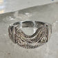 Harley Davidson ring biker chain pinky band size 5.50 sterling silver women