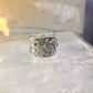 Butterfly ring Paz cigar band floral flowers Israel size 7 sterling silver women