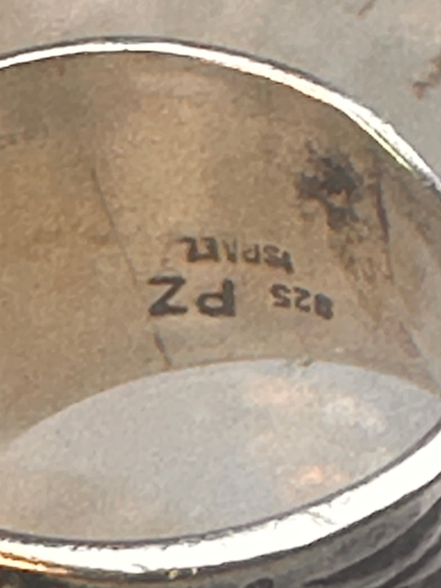 Butterfly ring Paz cigar band floral flowers Israel size 7 sterling silver women