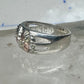 Black Hills gold ring leaves wedding band size 7.5 sterling silver women men