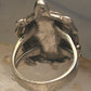 Turtle ring Navajo turquoise MOP size 5 sterling silver women girls pink