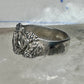 Black Hills gold ring leaves wedding band size 7.5 sterling silver women men