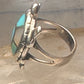 Turtle ring Navajo turquoise MOP size 5 sterling silver women girls pink